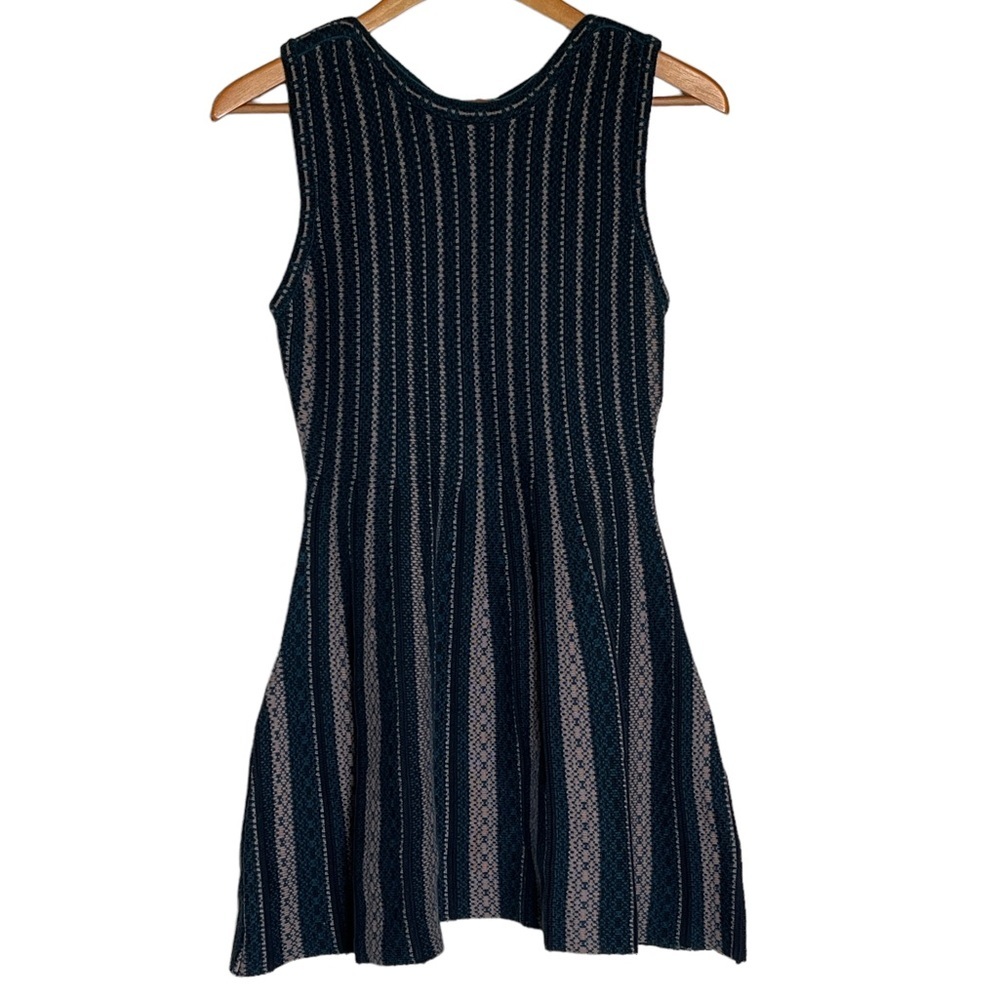 J.O.A UO Sleeveless Knit Green Stripe Size Small Sweater Dress